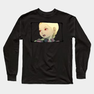 Gravity Rush - Kat Surprised Military Portrait Long Sleeve T-Shirt